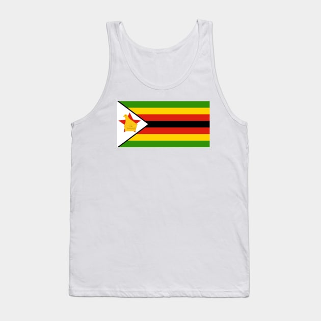 Flag of Zimbabwe Tank Top by COUNTRY FLAGS